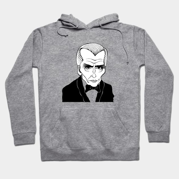 CHRISTOPHER LEE FAN ART Hoodie by cartoonistguy